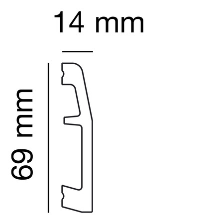Sockelprofil SP 1125, Anwendungsbild 1