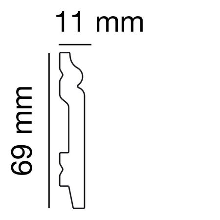 Sockelprofil SP 1165, Anwendungsbild 1