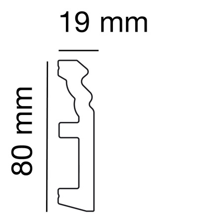 Sockelprofil SP 1195, Anwendungsbild 1