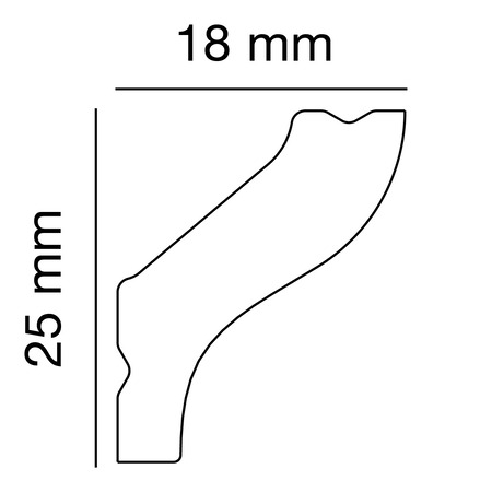 Polystyrol-Profil PS 2500, Anwendungsbild 1