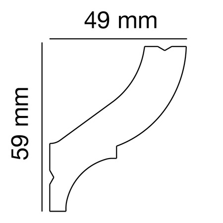 Polystyrol-Profil PS 2502, Anwendungsbild 1