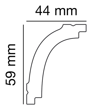 Polystyrol-Profil PS 2523, Anwendungsbild 1